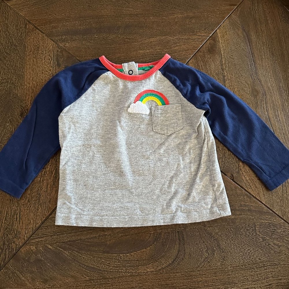 Baby Boden Rainbow Raglan Tee